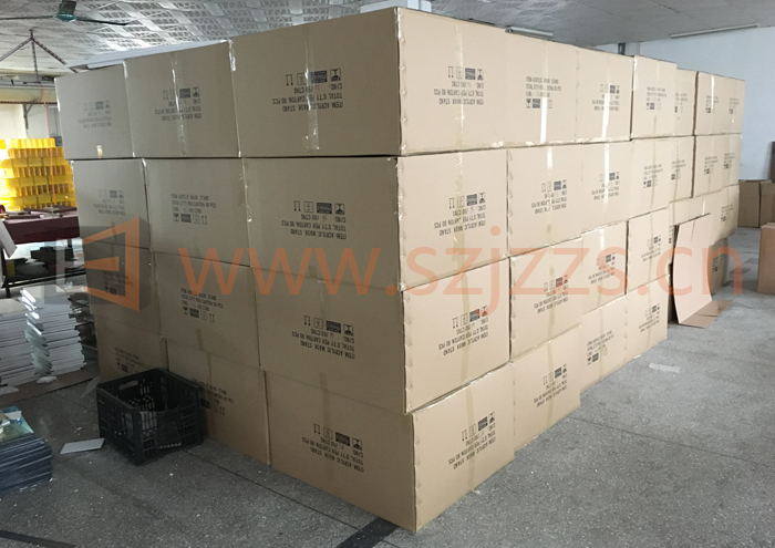 面膜展示架準備出貨