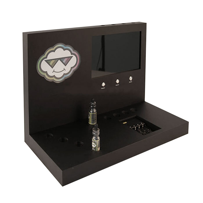 臺面亞克力煙油架定制 黑色亞克力展示架 臺面亞克力煙油架定制 黑色亞克力展示架