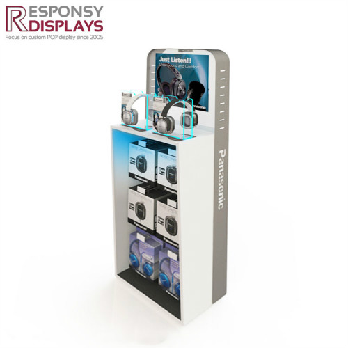 帶掛鉤耳機展示架