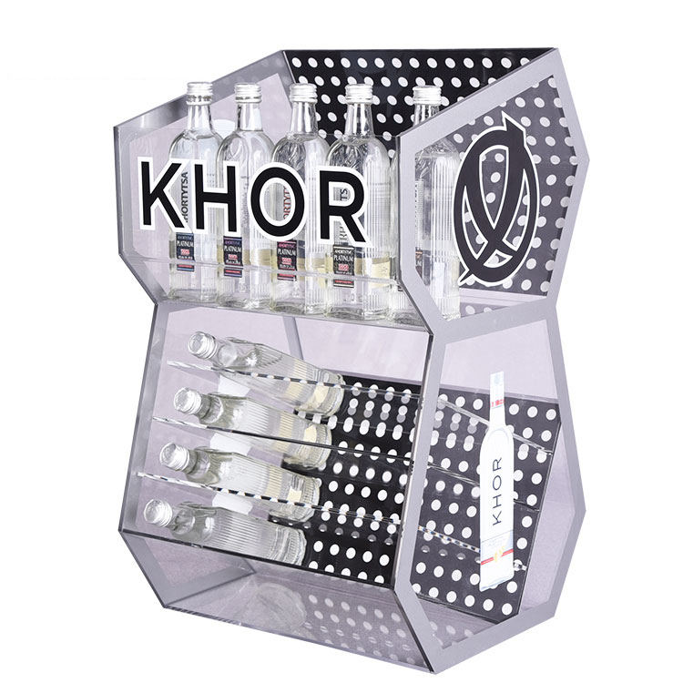 定制臺面亞克力帶絲印logo的啤酒展示架 定制臺面亞克力帶絲印logo的啤酒展示架