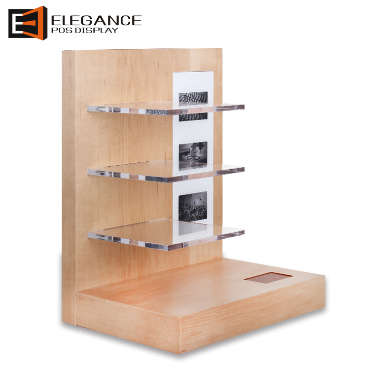 工廠定制的天然木地板和柜臺展示架,用于眼鏡,太陽鏡和鏡片 工廠定制的天然木地板和柜臺展示架,用于眼鏡,太陽鏡和鏡片