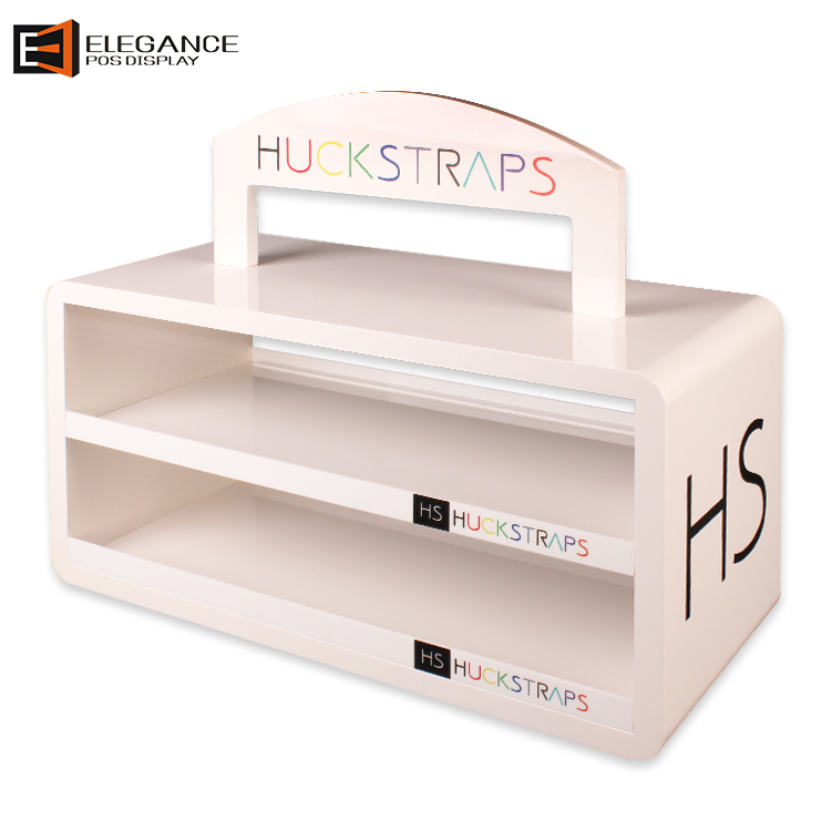 商場促銷的桌面柜臺HUCKSTRAPS男士皮帶展示架 商場促銷的桌面柜臺HUCKSTRAPS男士皮帶展示架